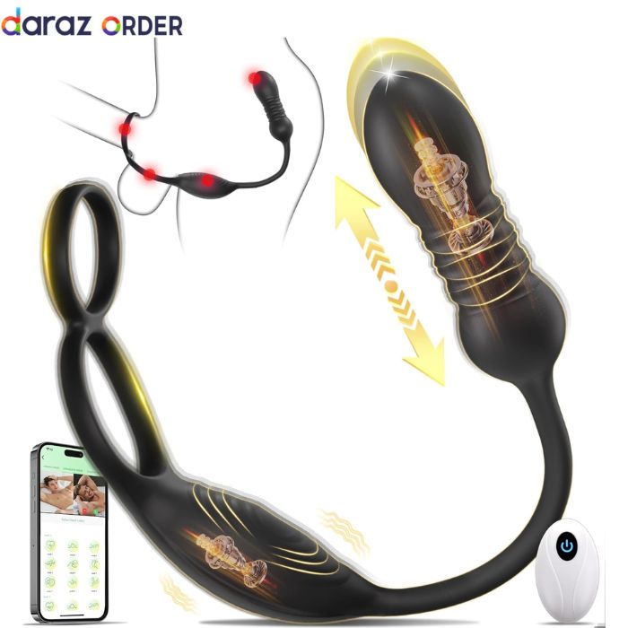 Thrusting Prostate Massager with Cock Ring