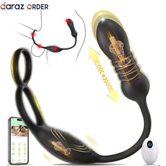Thrusting Prostate Massager with Cock Ring