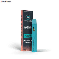 Cannabis Life Peaches & Cream THC Vape Pen 3g in Pakistan