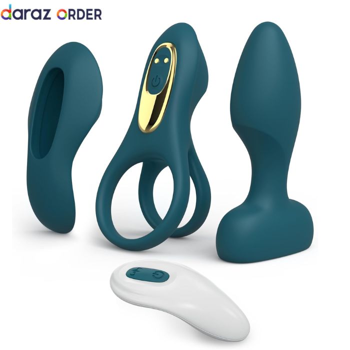 Tracy's Dog Vibrator Kit Remote Bullet with 3 Attachments In Pakistan
