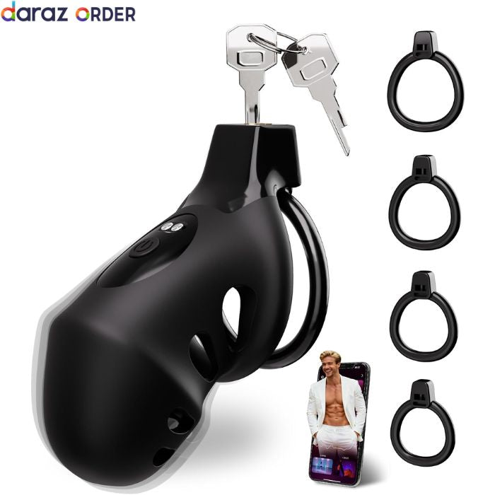 Vibrating Male Chastity Cage for Men